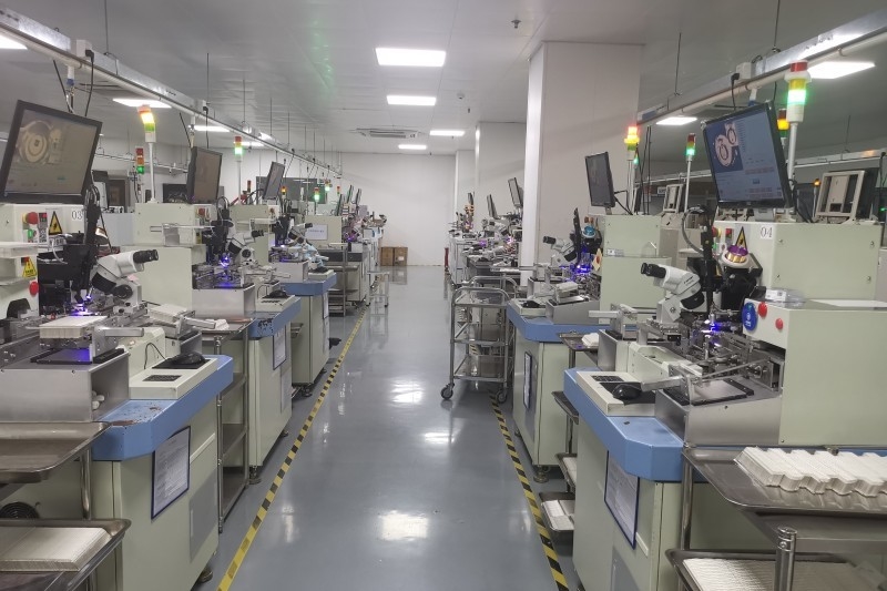 Demo Photoelectric Technology (Wuxi) Co., Ltd. linha de produção do fabricante