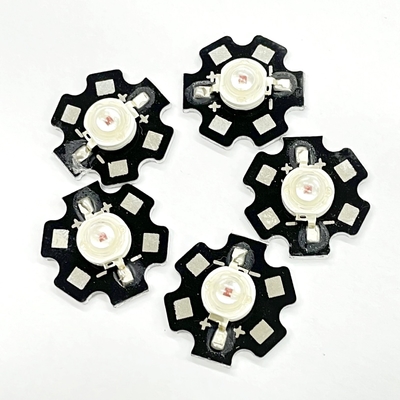 Star Board Convex 1W 3000K 3200K com Pad 3.1-3.3v High Power SMD LED Cor Branca Quente Emitente
