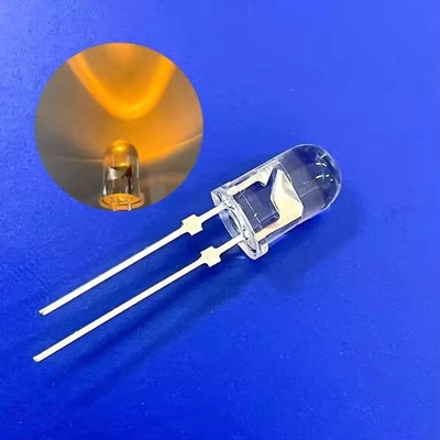 5mm 45deg 590nm LED de cor âmbar 13000mcd com obturador para semáforos