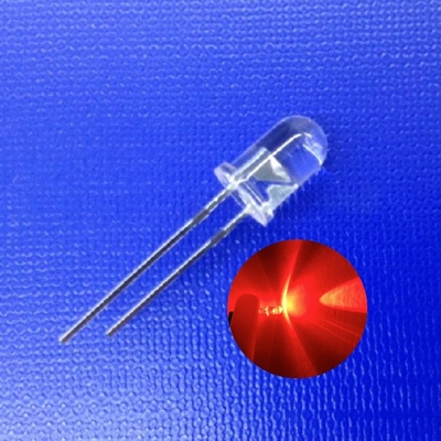 5mm 620nm Vermelho Cor 45deg 13000mcd Diodo LED de alta intensidade para luz de trânsito de segurança