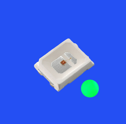 SMD2835 2.8x3.5mm Cor verde 520-525nm 8-12LM 120deg Lente transparente PCT Bracket Diode Light