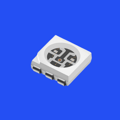 Alto brilho 5050 RGB LED Diodo 5.0x5.0mm PCT Bracket 120 Graus Ângulo do feixe 6 Pins Lente clara 0,2W SMD Chip