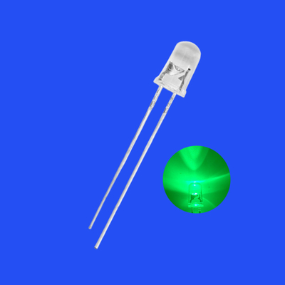 5mm 1.5Hz 12V 1/6 Ciclo de Função Verde Cor 515-525nm 5000-7000mcd Cabeça Redonda Resistor LED integrado flashing