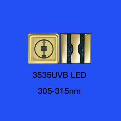 35*35mm 310nm UV LED Diodo Cerâmico Sealing 120 Deg Clear Lens UVB Chip Diode