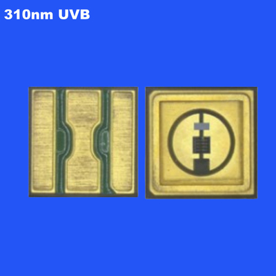 0.6W 310nm UVB 3535 SMD LED Chip Cerâmica Sealing Clear Lens 120deg para o crescimento das plantas