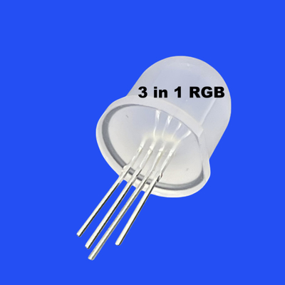 WS2812B 12mm 3 em 1 RGB Full Color Diffused Round Head 60 Degrees Adressable Pixel LED Diode Para Luz de Cordel LED